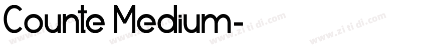 Counte Medium字体转换